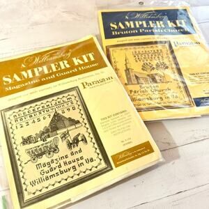 2 Williamsburg Kits Magazine Guard House & Bruton Parish Church S-173 S-156 NOS